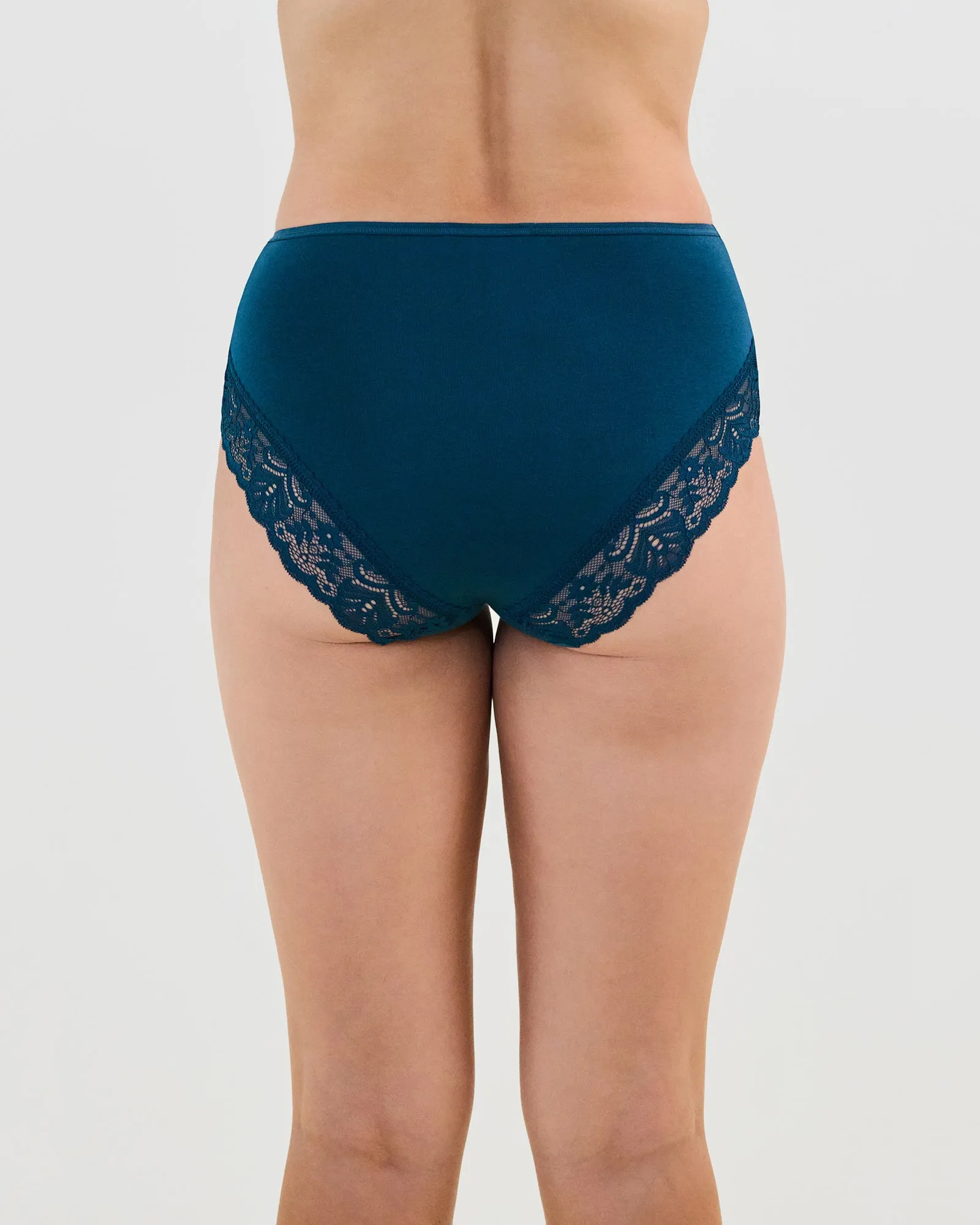Cotton And Lace Full Brief