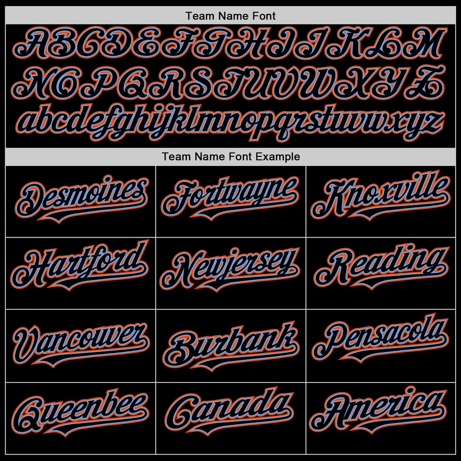 Custom Black Powder Blue-Orange Mesh Authentic Throwback Baseball Jersey