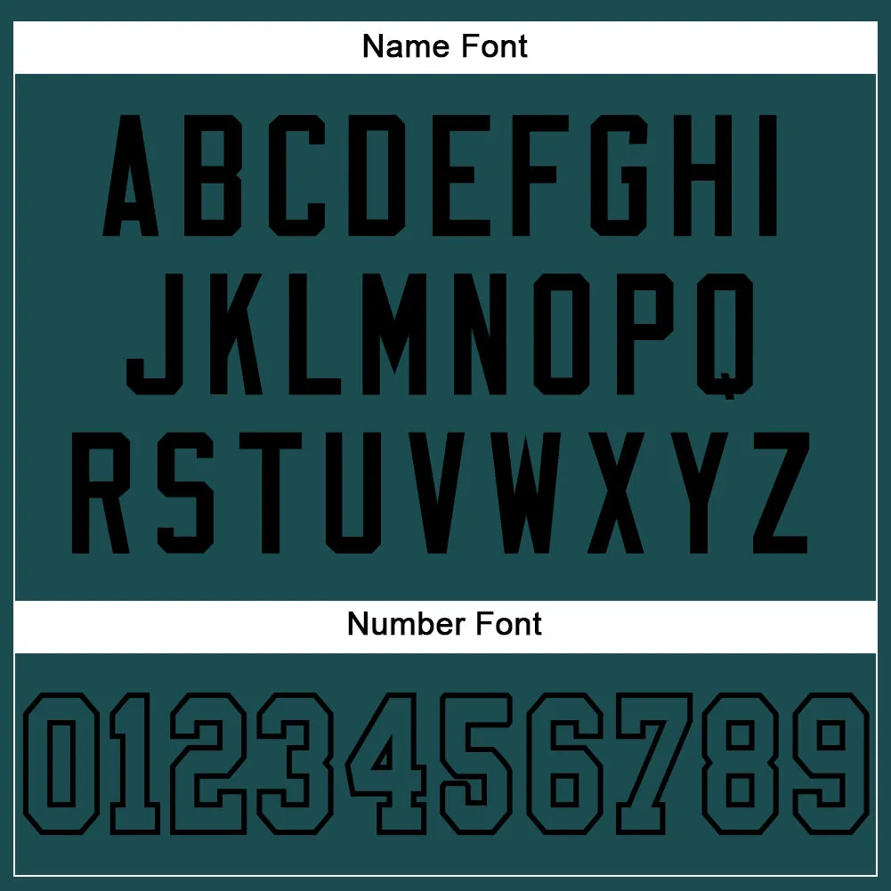 Custom Midnight Green Midnight Green-Black Mesh Authentic Football Jersey