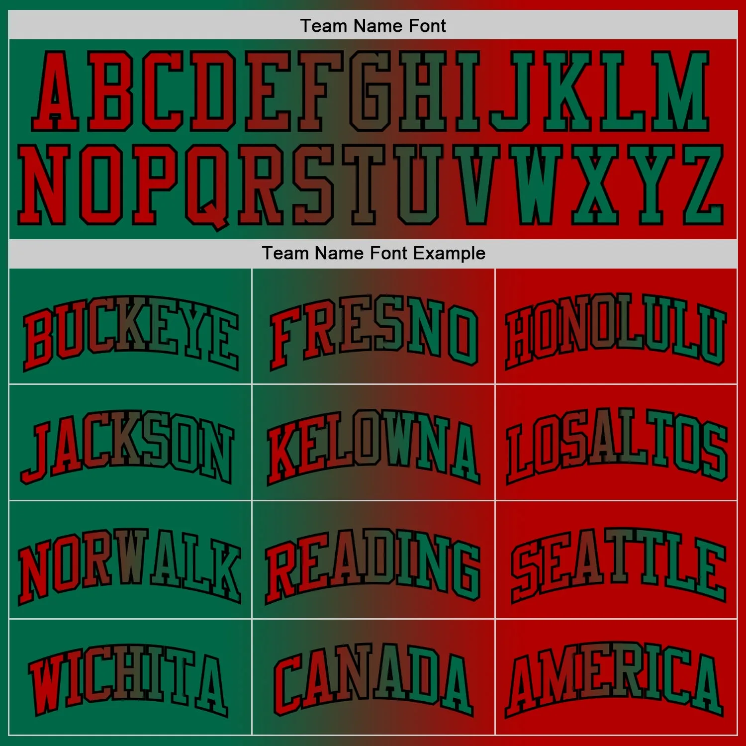 Custom Red Kelly Green-Black Authentic Gradient Fashion Basketball Jersey