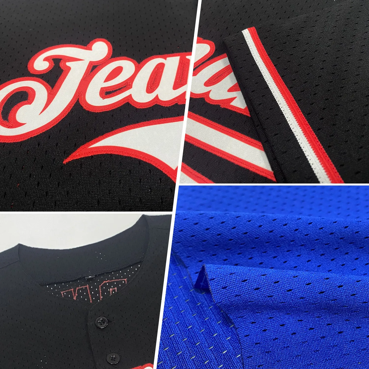 Custom Royal Purple-Teal Mesh Authentic Throwback Baseball Jersey