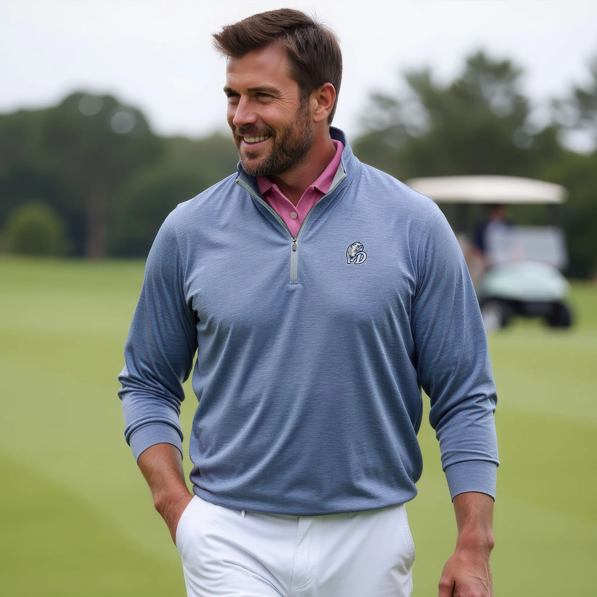 Drake DriRelease® Performance Pullover Dark Steel Blue
