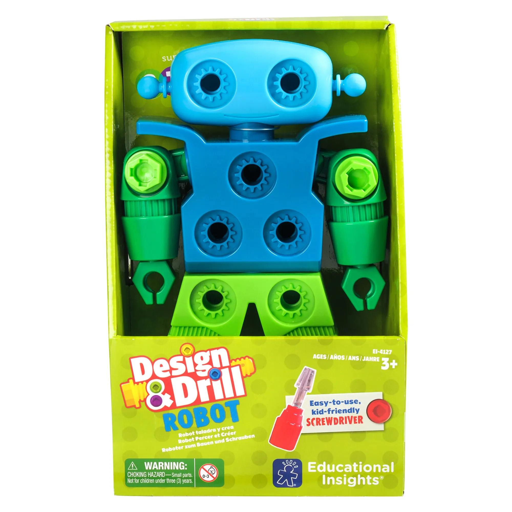 Educational Insights Design & Drill Robot - Colorful Construction Fun