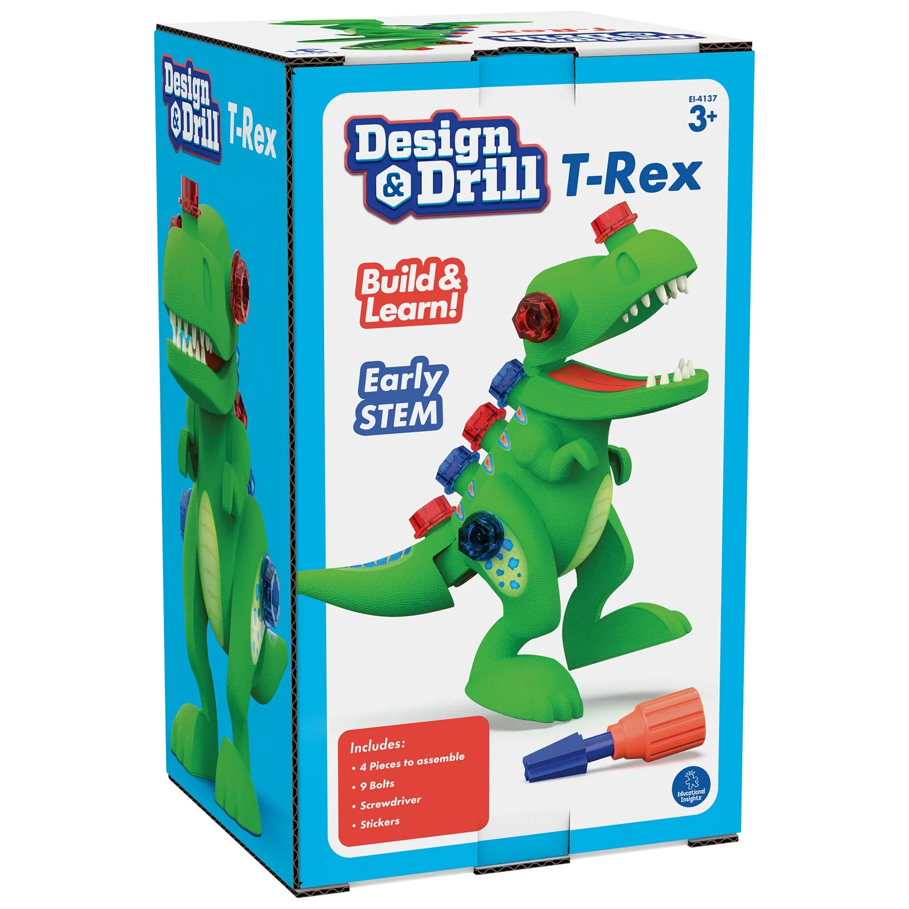 Educational Insights Design & Drill T-Rex - Interactive Dinosaur Toy