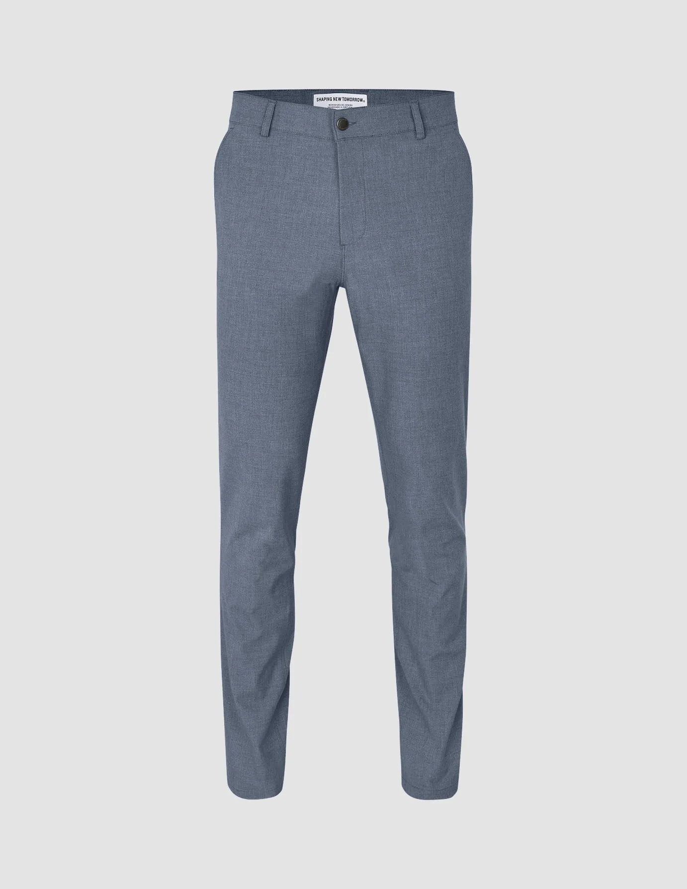 Essential Pants Slim Storm Blue Melange