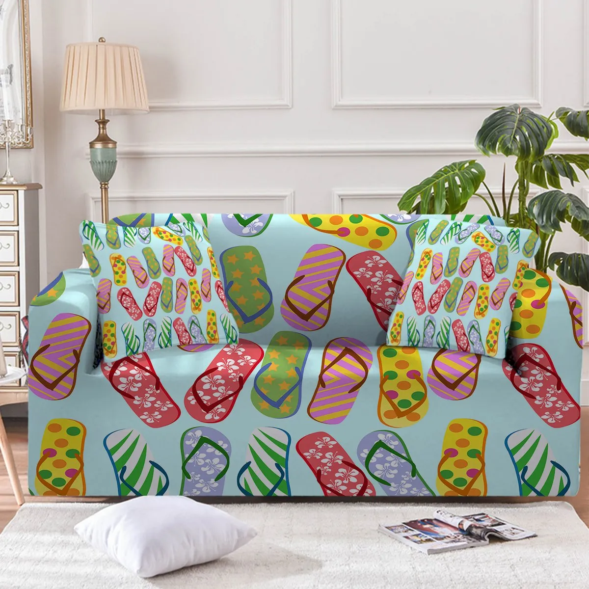 Flip Flops Kinda Girl Couch Cover