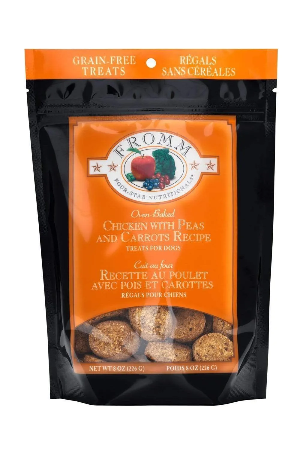 Fromm Four-Star Oven Baked Chicken with Carrots and Peas Recipe Dog Treats