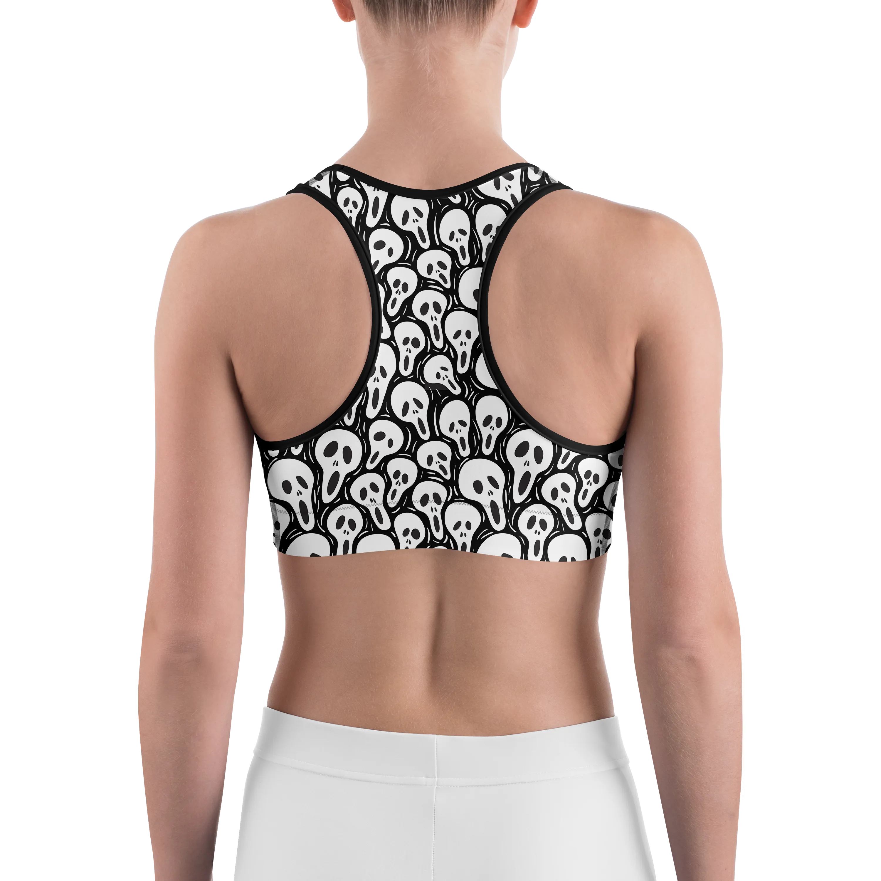 Ghost Face Sports Bra