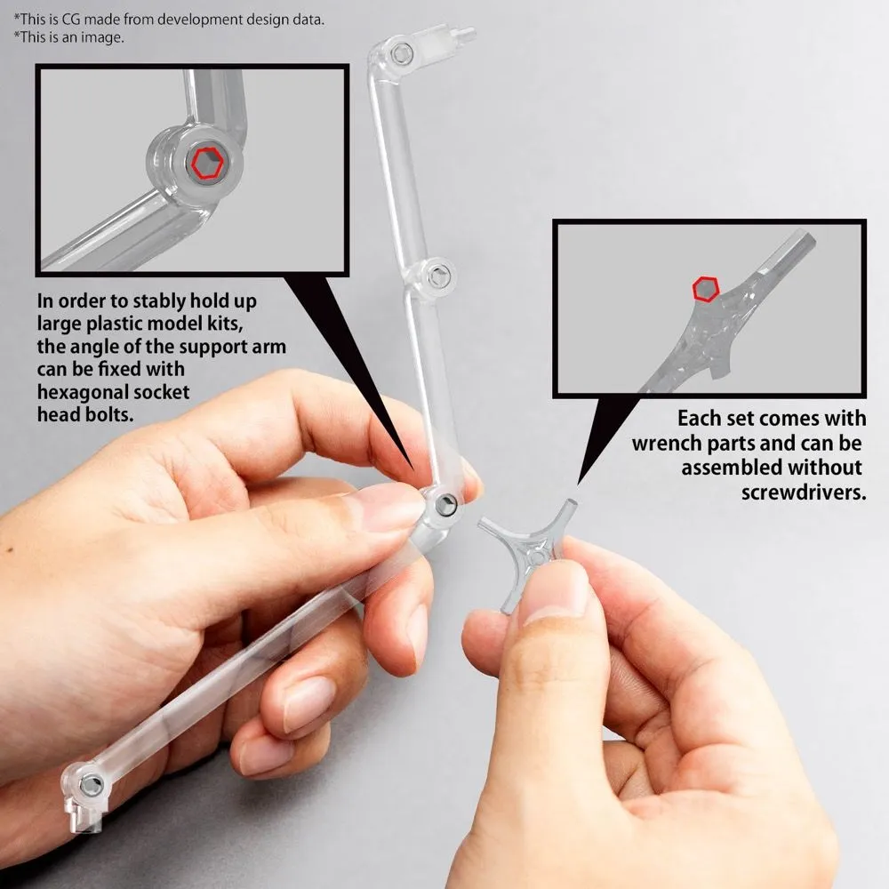 Gundam Action Base 8 Clear Stand Model Kit