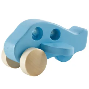 Hape Sky High Wooden Little Plane - Blue