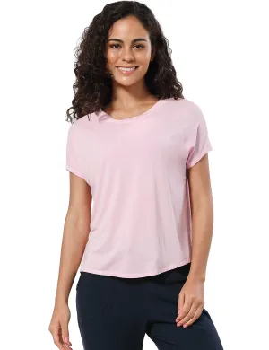 Hip Length Short Sleeve Shirt lightpink_Gym