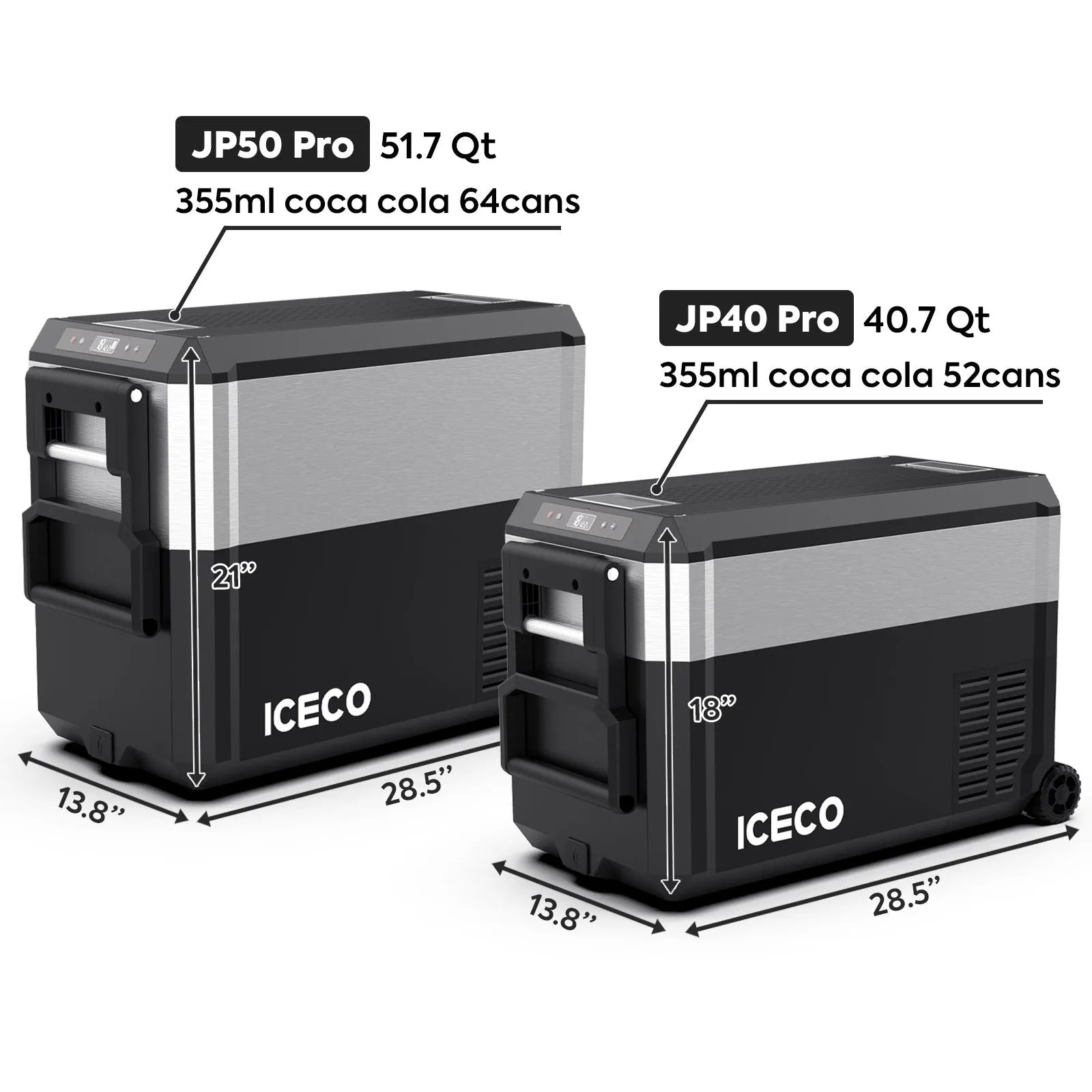 JP Pro Wheeled Portable Freezer with Slide Mount | ICECO