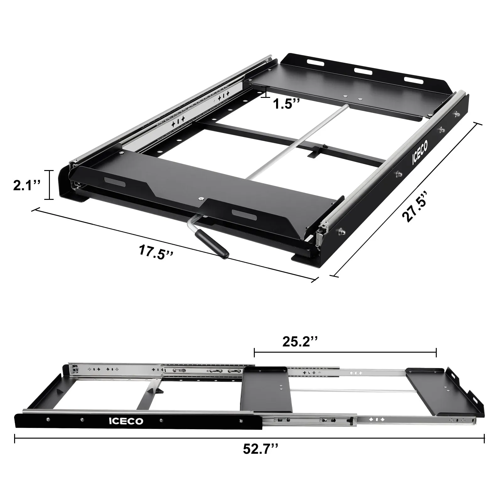 JP Pro Wheeled Portable Freezer with Slide Mount | ICECO