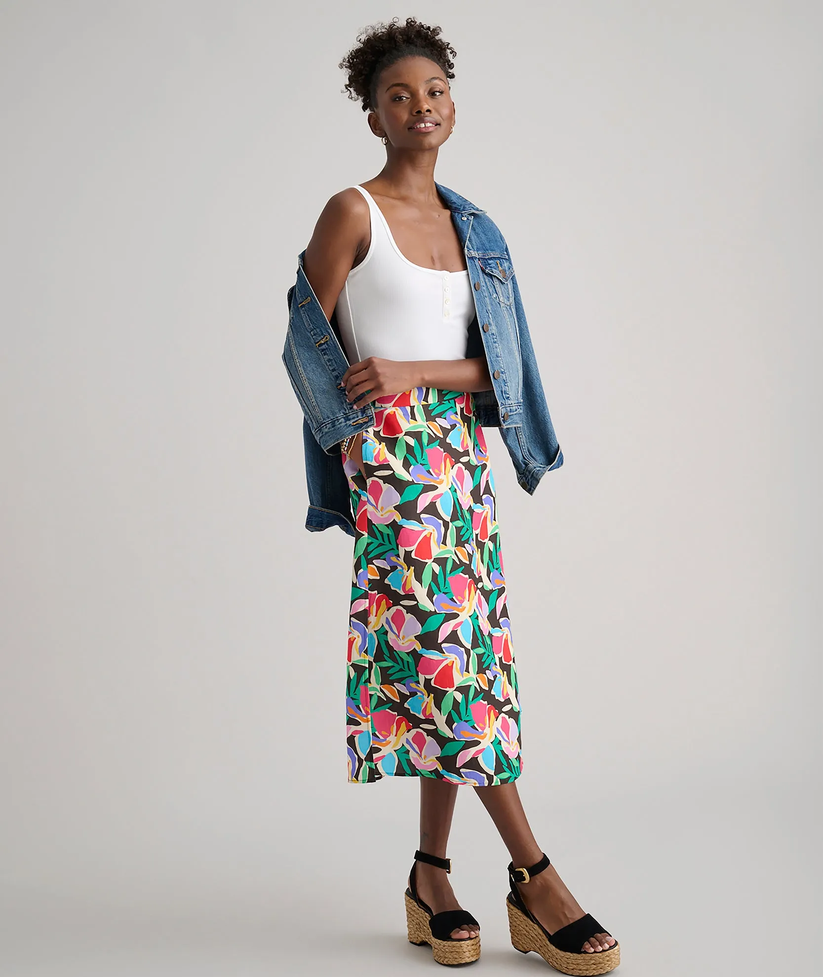 Linen Blend Pippa Skirt
