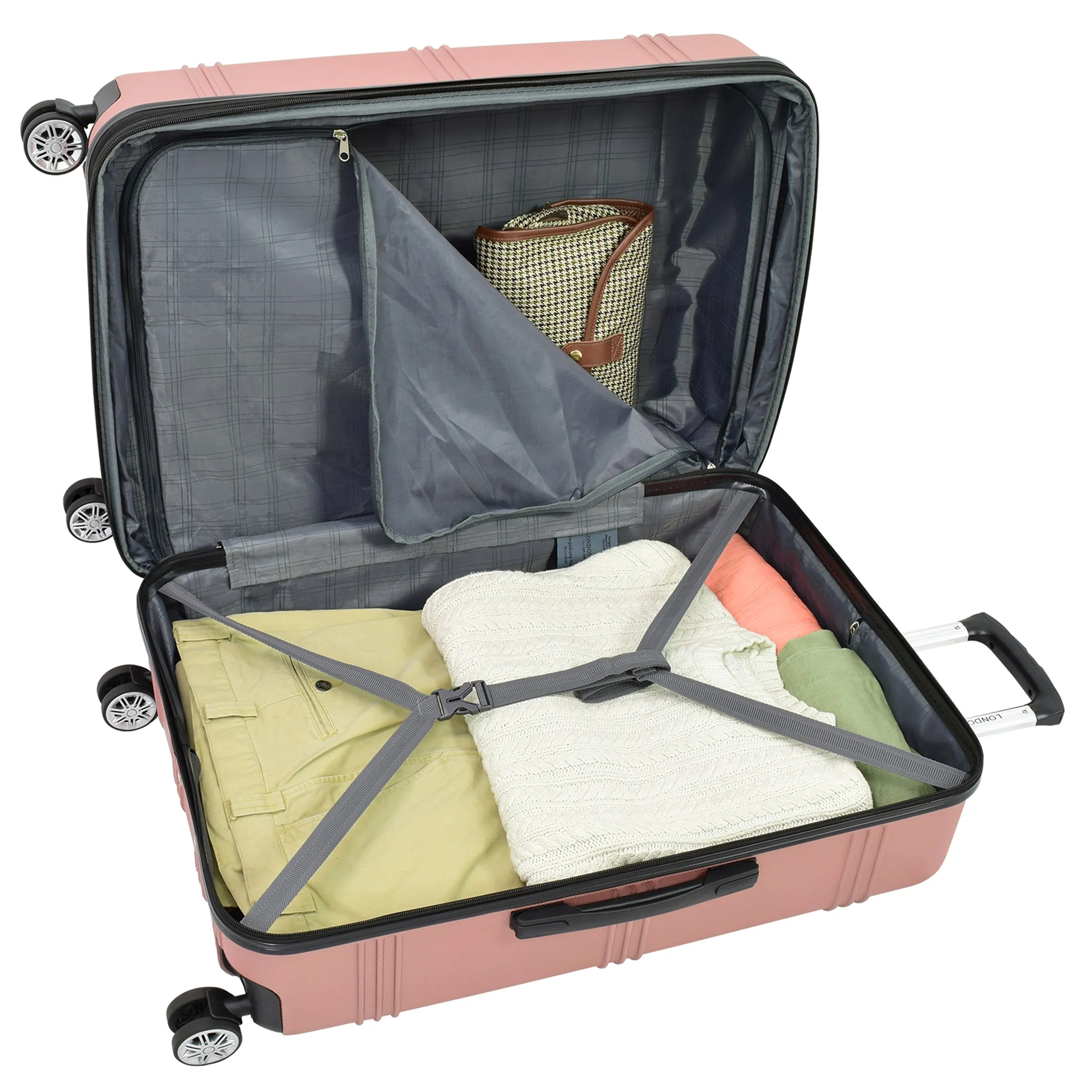 London Fog Kingsbury 3 Piece Set (20"/24"/28") 4-Wheel Luggage Sets