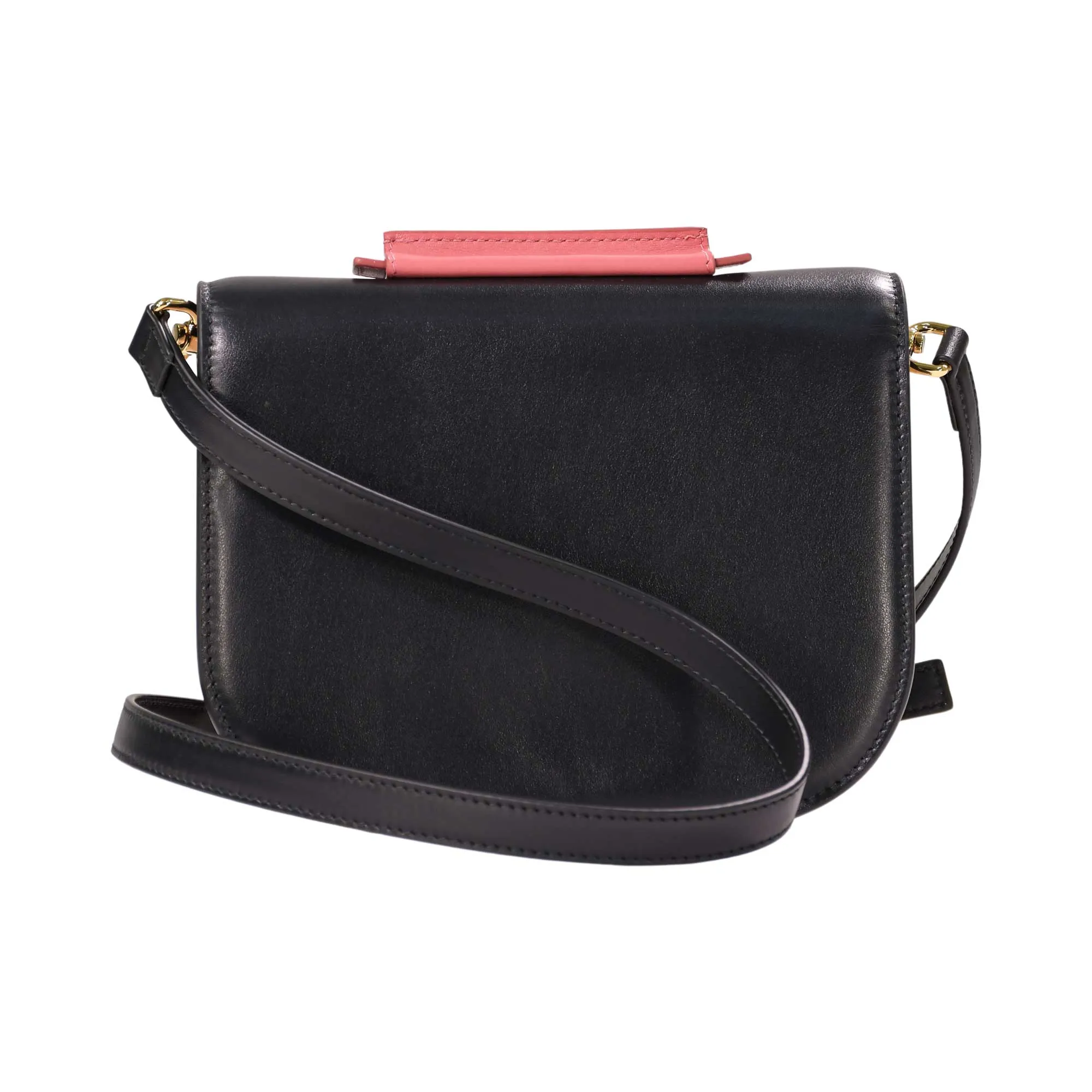 MAG Women's Black Smooth Shoulder Bag Kokeshi