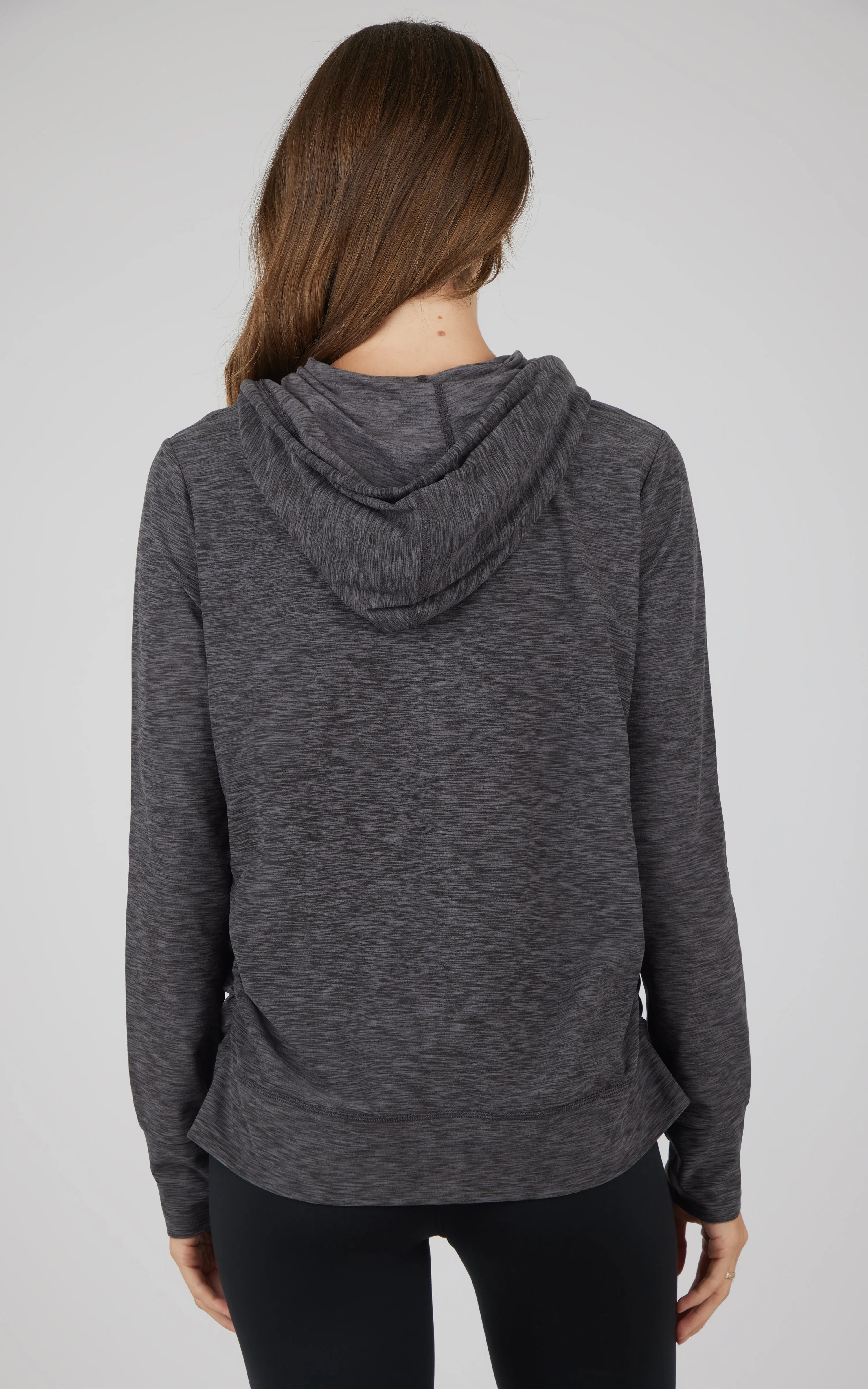 Maternity Heathered Lux Full Zip Jacket