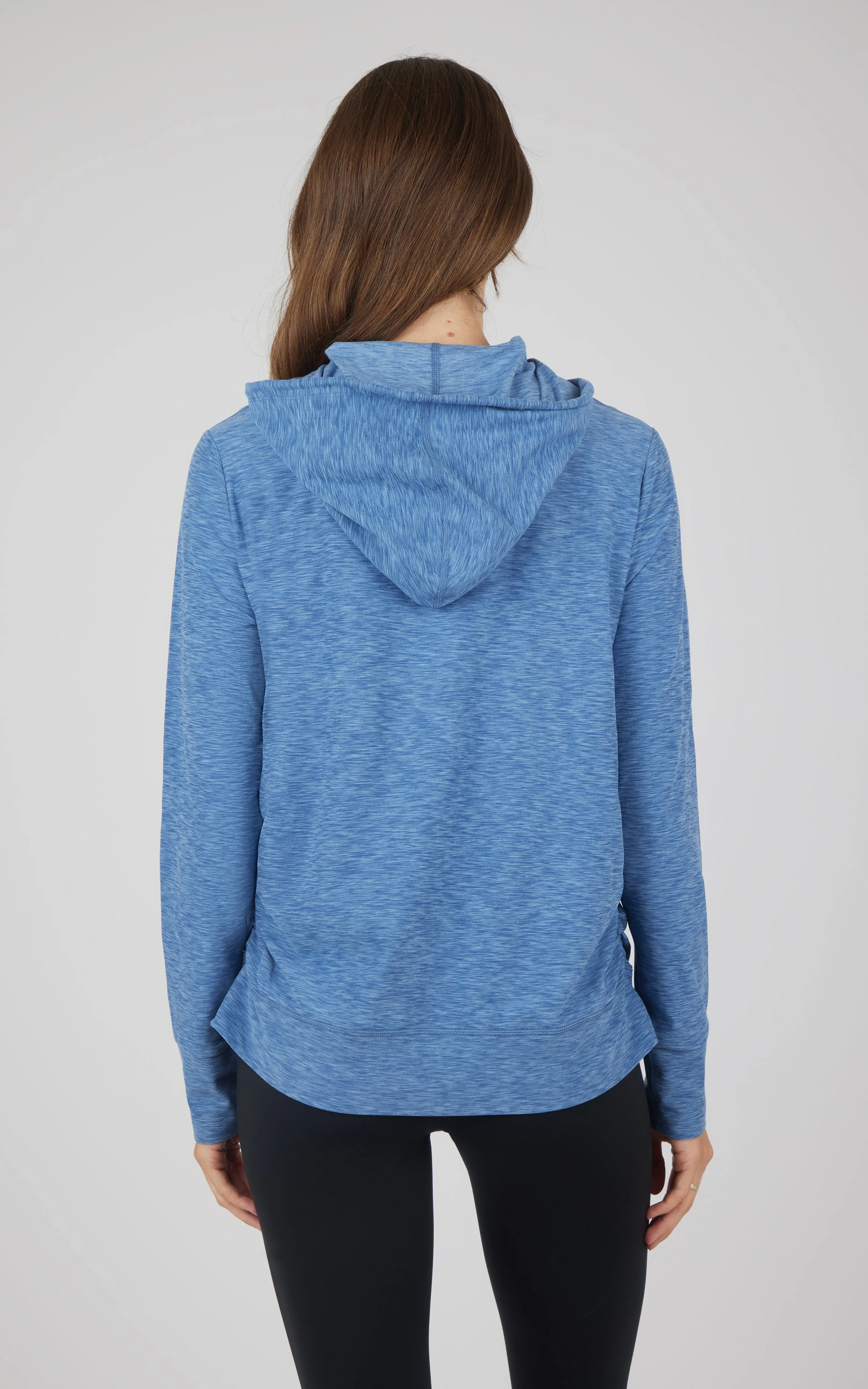 Maternity Heathered Lux Full Zip Jacket