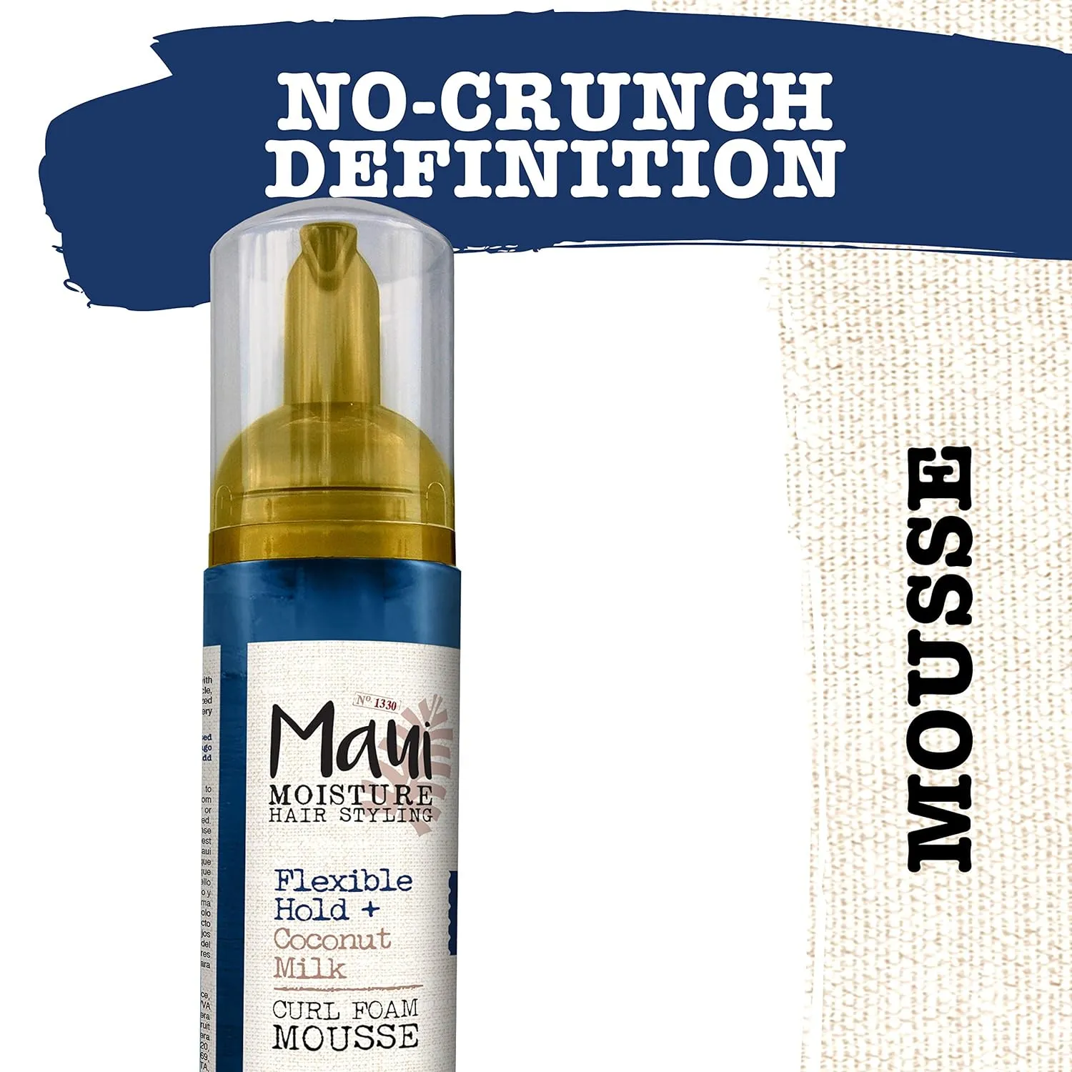 Maui Moisture Flexible Hold   Coconut Milk Curl Foam Mousse - 8.5oz