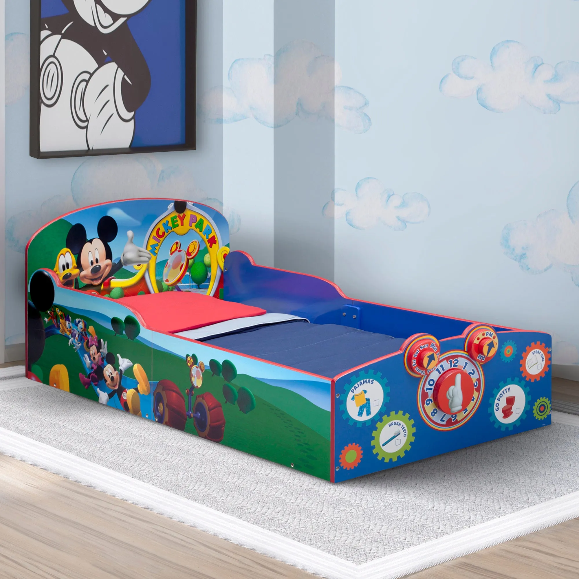 Mickey Mouse Interactive Wood Toddler Bed