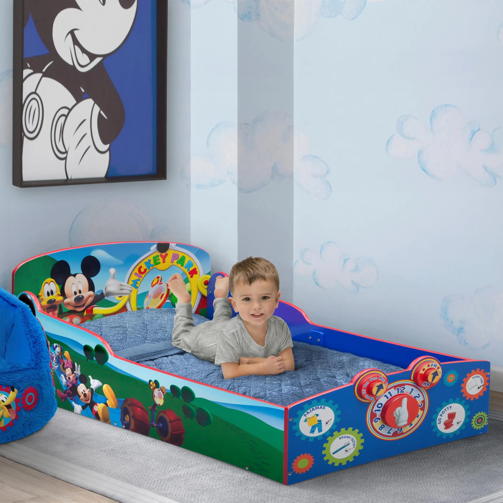 Mickey Mouse Interactive Wood Toddler Bed