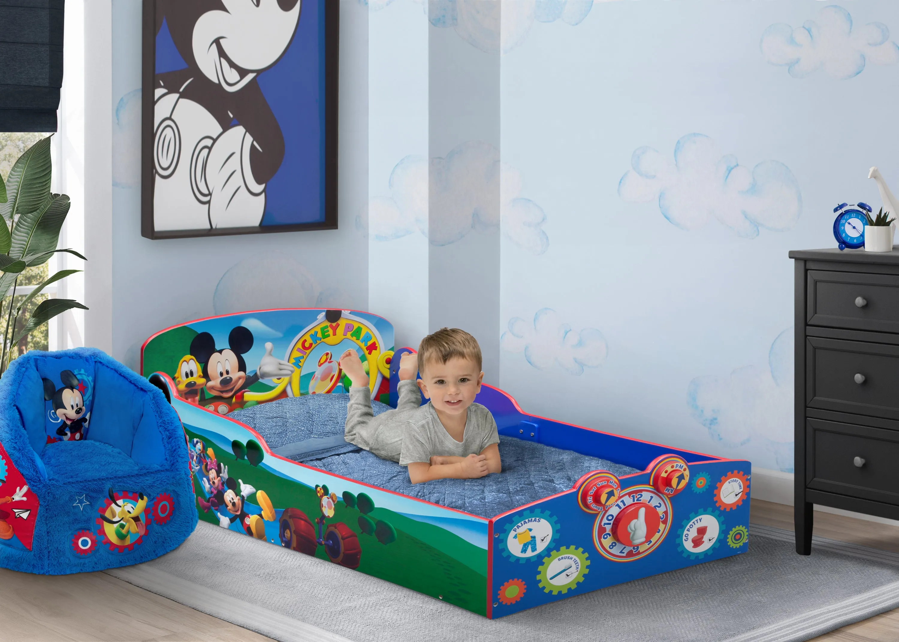 Mickey Mouse Interactive Wood Toddler Bed