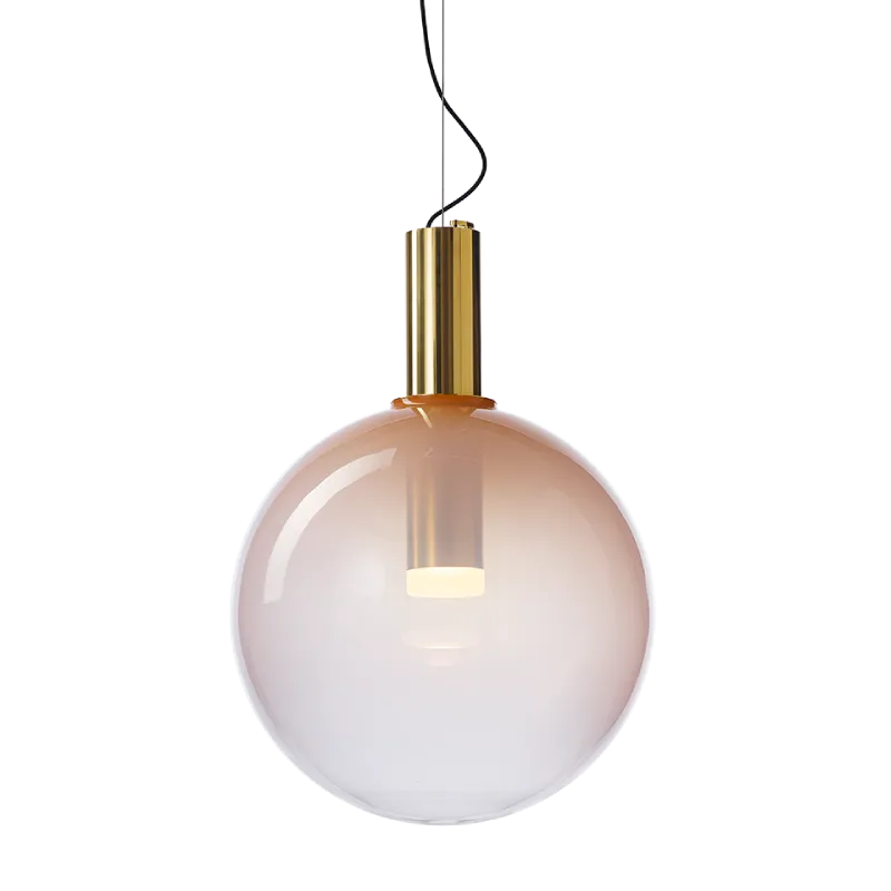 Mouth-Blown Crystal Large Sphere Pendant | Phenomena