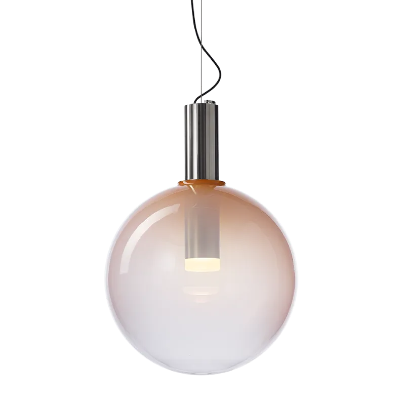 Mouth-Blown Crystal Large Sphere Pendant | Phenomena