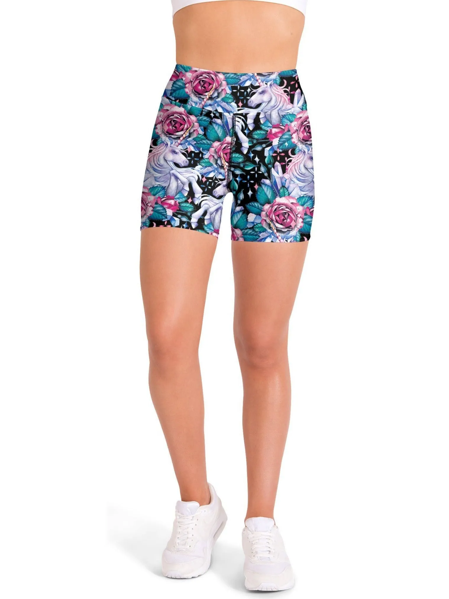 Mystic Unicorn Yoga Shorts