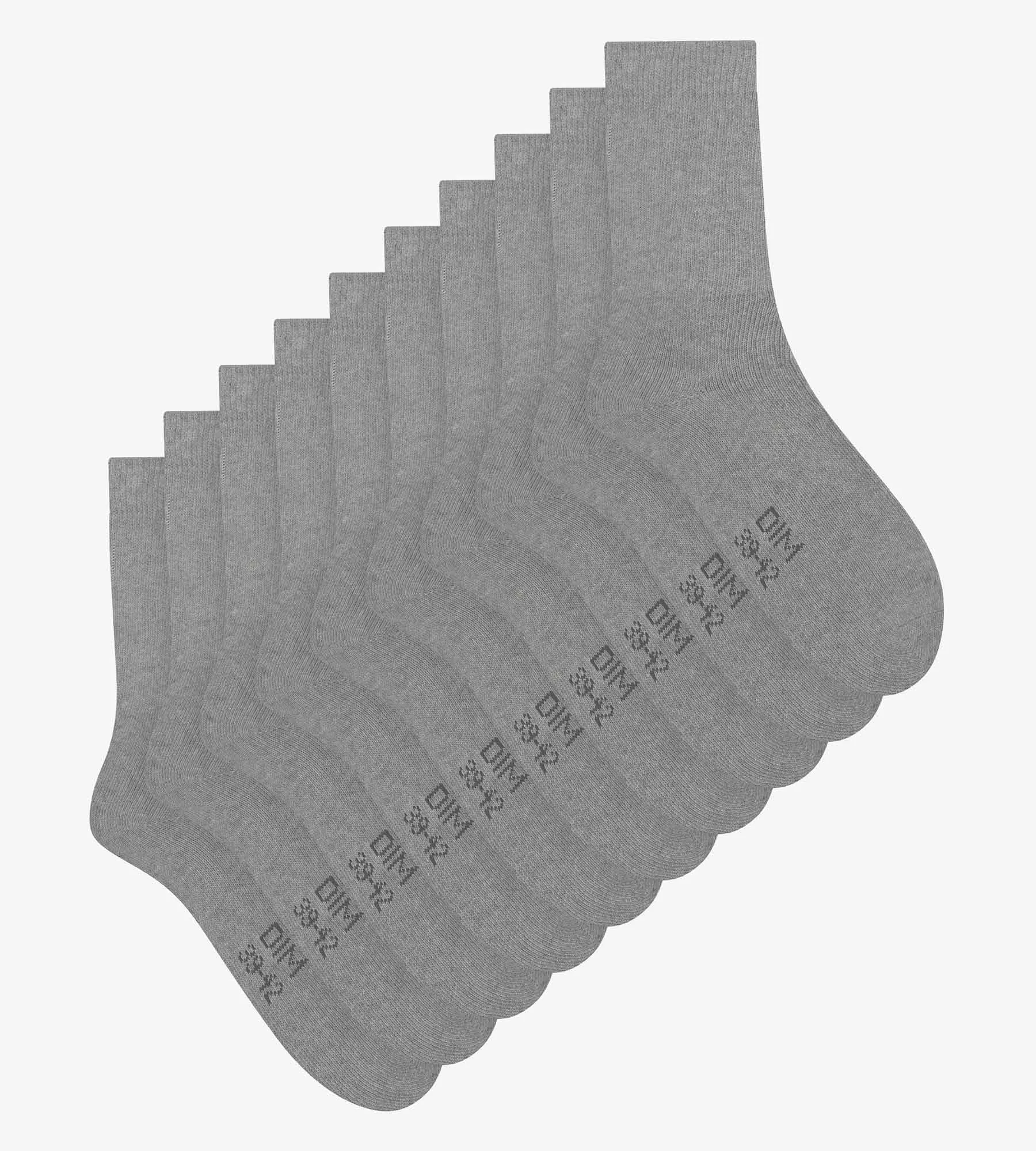 Pack of 5 pairs of EcoDim Sport grey mottled men's socks