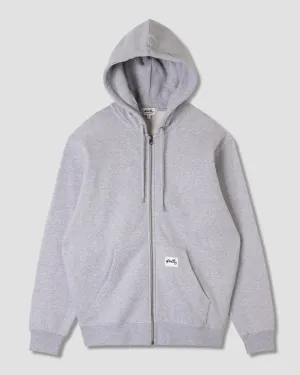 Patch Zip Hood (Grey Heather)