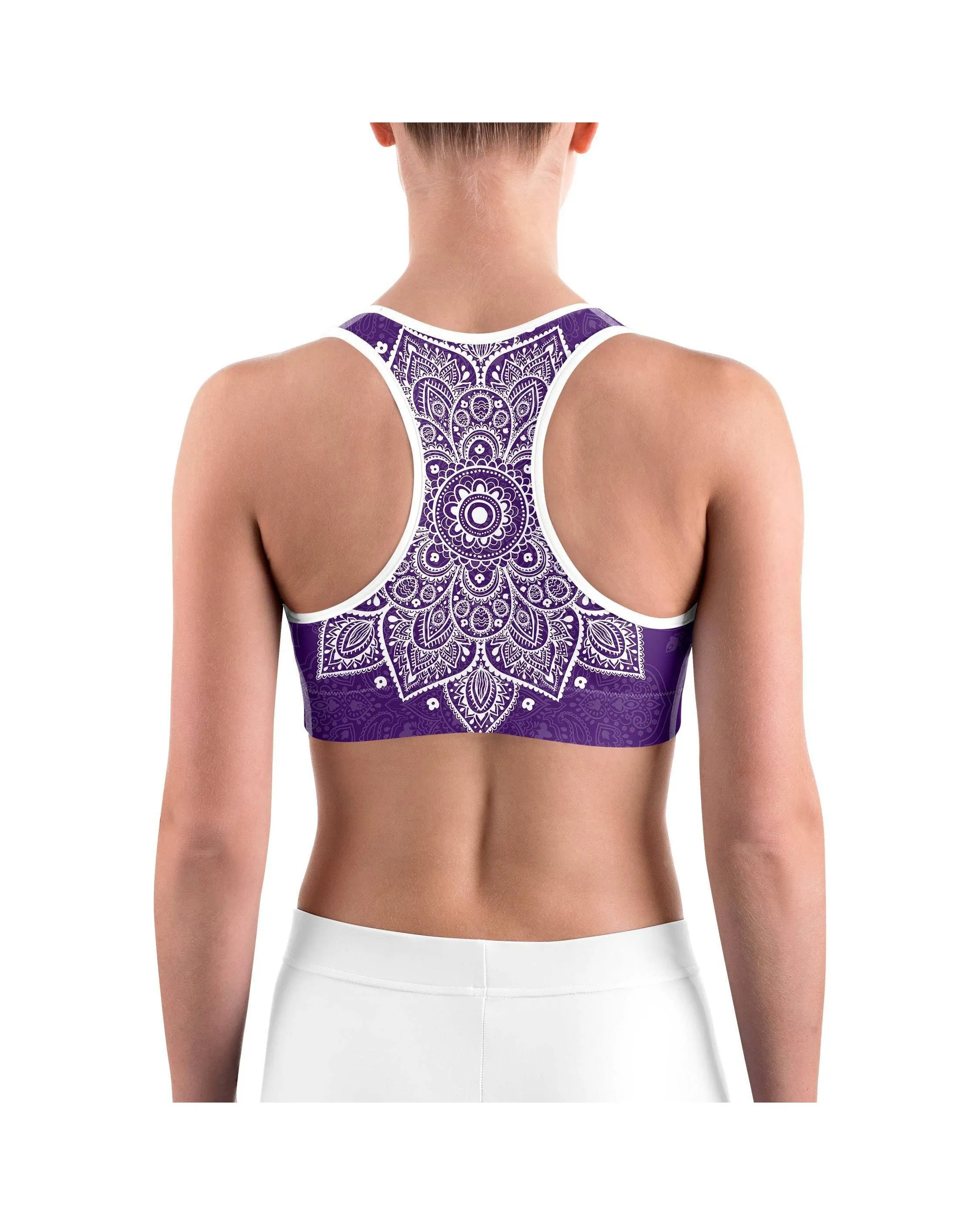 Purple Mandala Sports bra