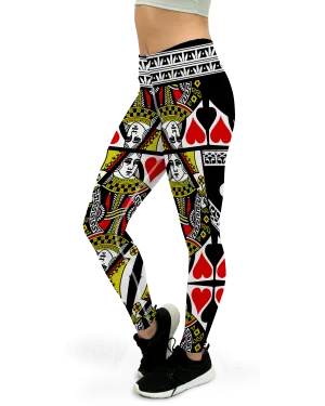 Queen of Hearts Yoga Pants