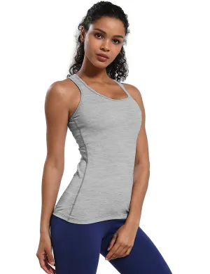 Racerback Athletic Tank Tops heathergray_Tall Size
