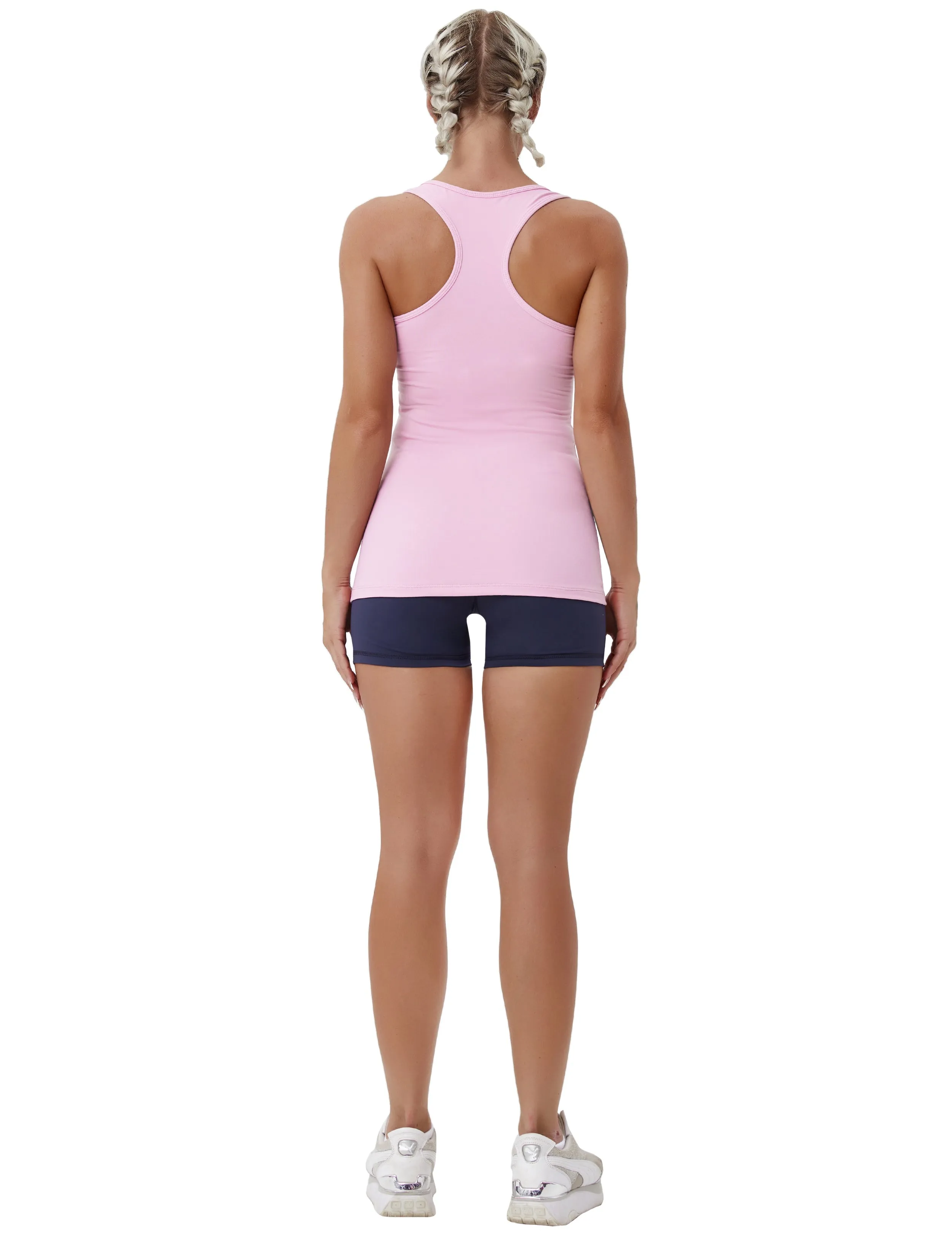 Racerback Athletic Tank Tops lightpink_Gym