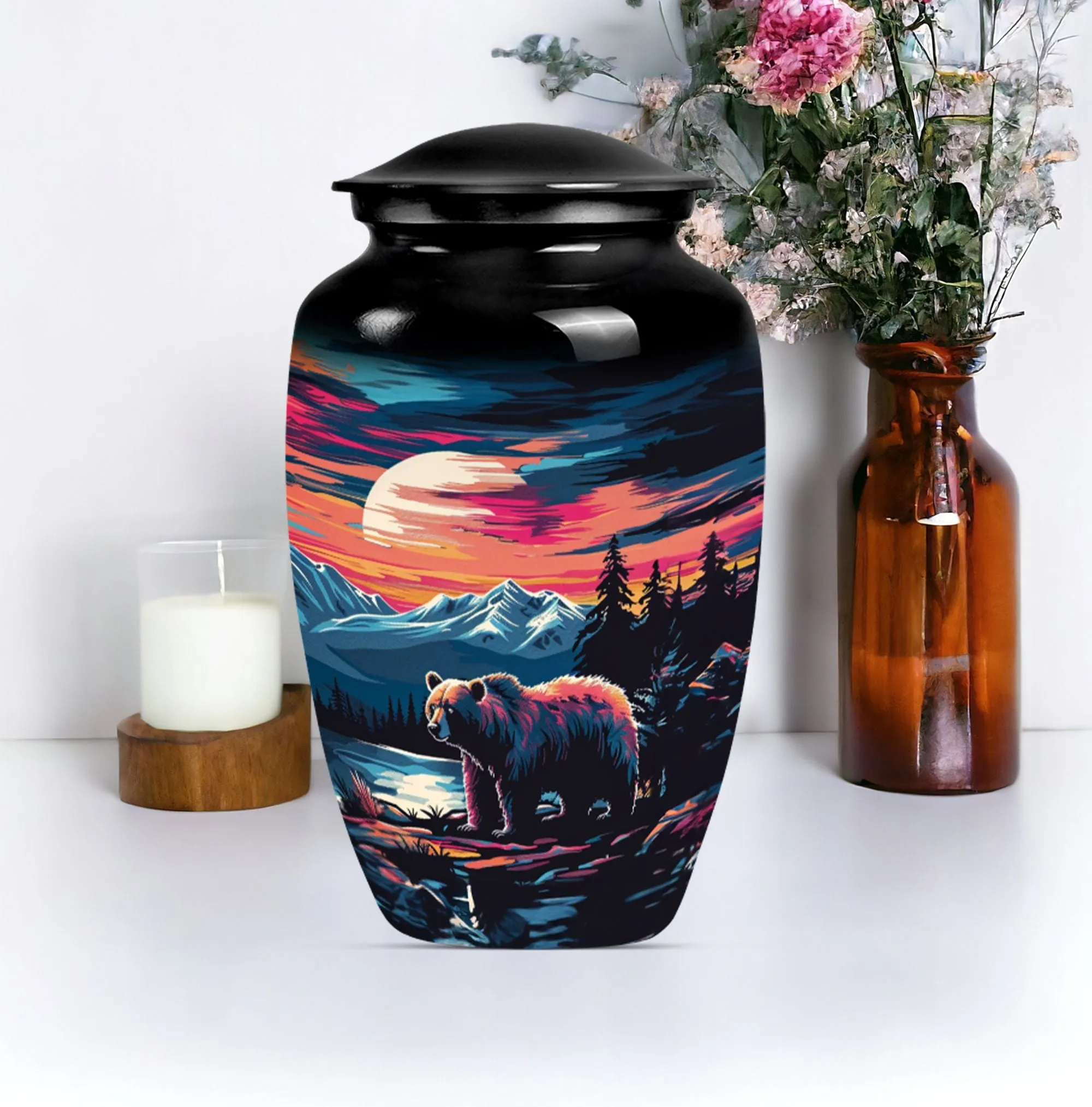 Restful Remembrance Bear Urn Cremation Keepsake for Women