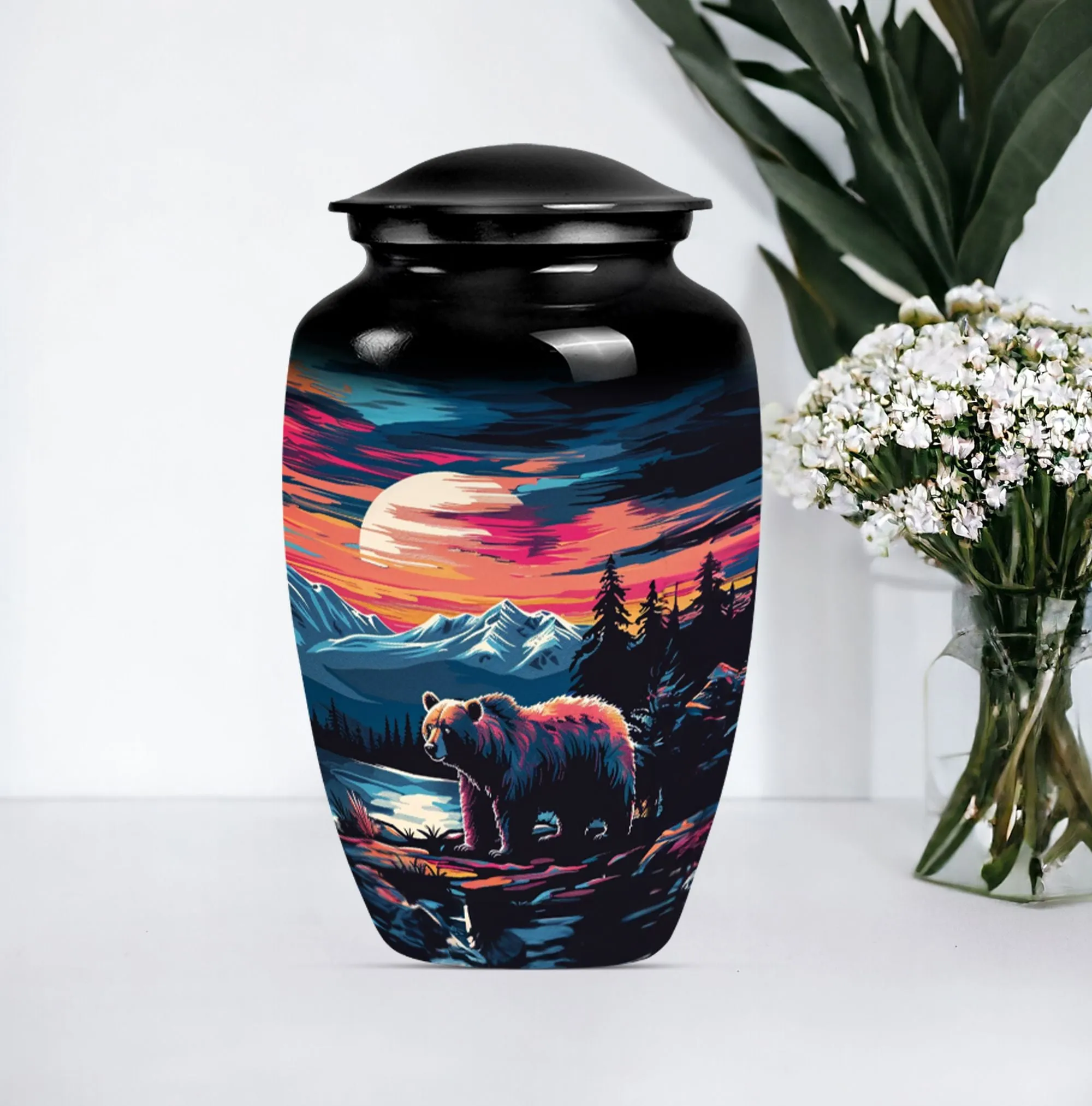 Restful Remembrance Bear Urn Cremation Keepsake for Women