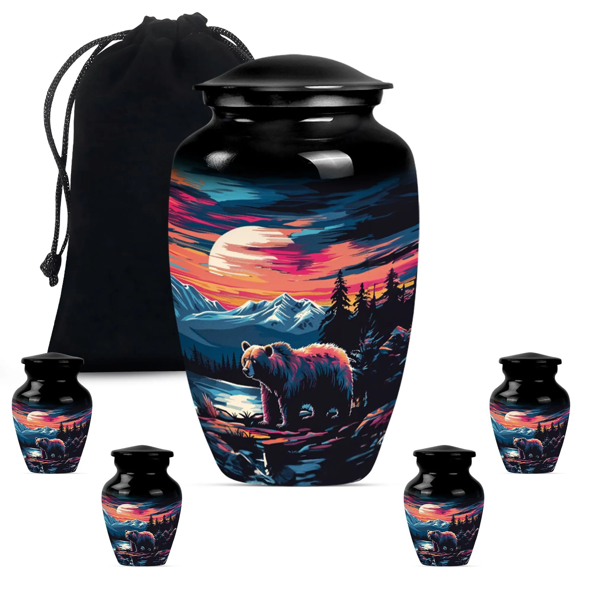 Restful Remembrance Bear Urn Cremation Keepsake for Women