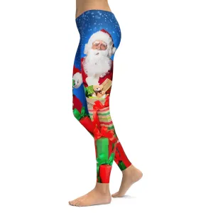 Santa & Presents Christmas Leggings