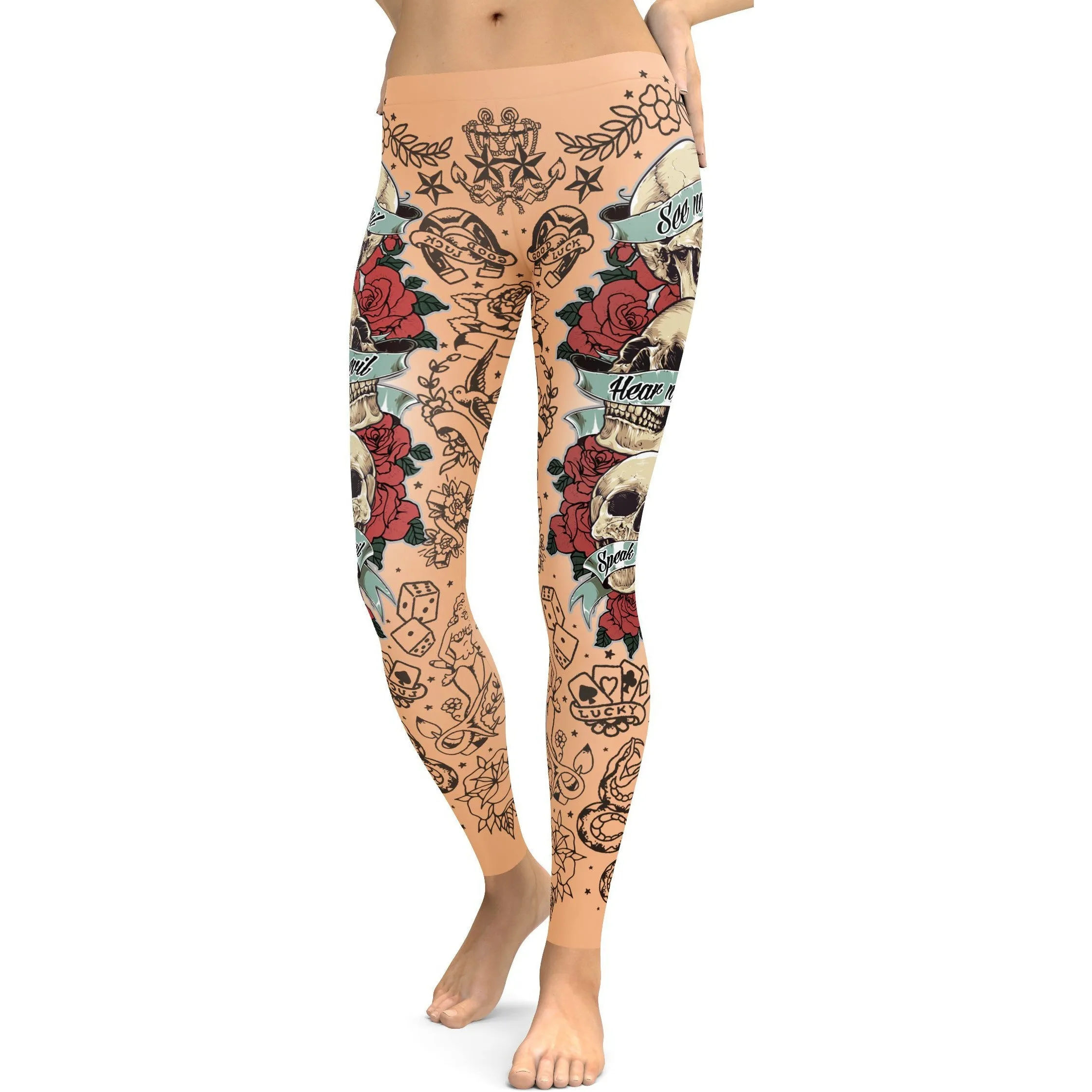 See no evil, Hear no evil, Speak no evil Leggings