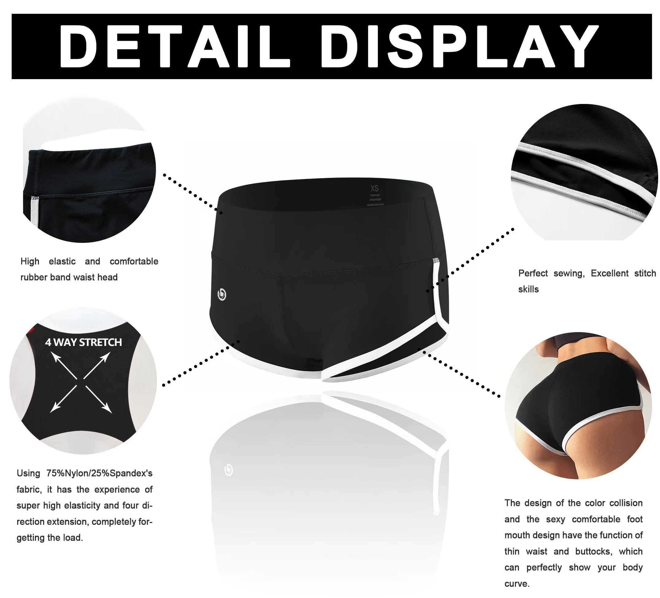 Sexy Booty Biking Shorts shadowcharcoal_Biking