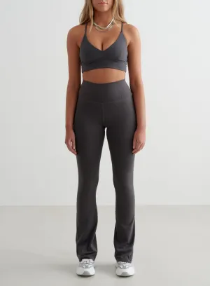 Shadow Grey Sense Flare Tights & Strap Bra Set