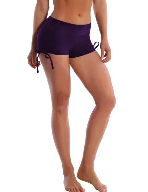 Side Drawstring Hot Shorts eggplantpurple_Golf