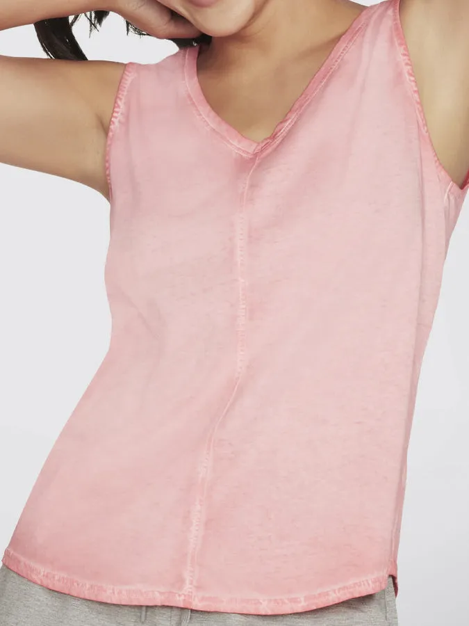 Skechers Diamond Wash Hatha V-Neck Women's Tank Vest Top