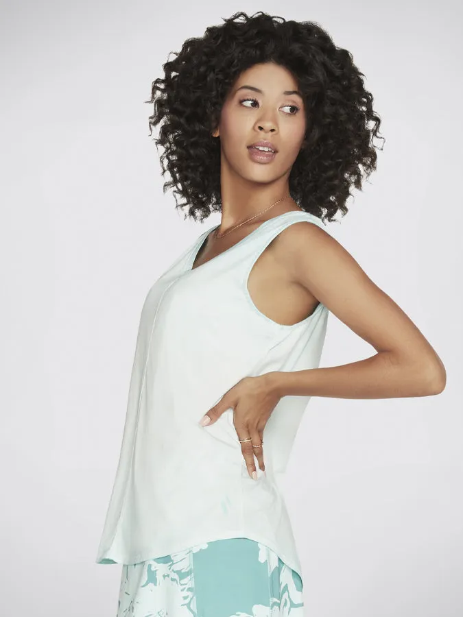 Skechers Diamond Wash Hatha V-Neck Women's Tank Vest Top