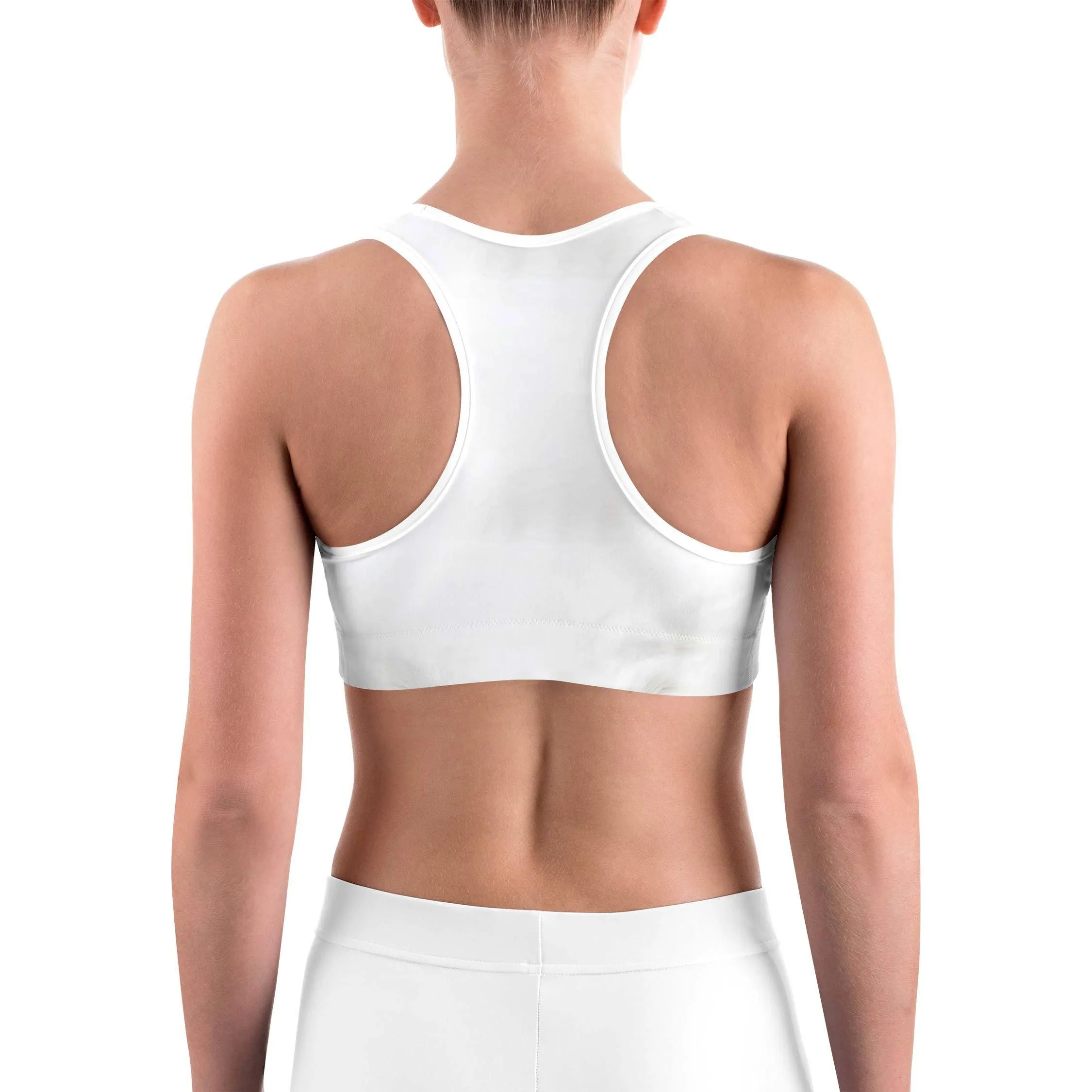 Snowy Owl Eyes Sports bra
