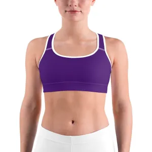 Solid Deep Purple Sports bra