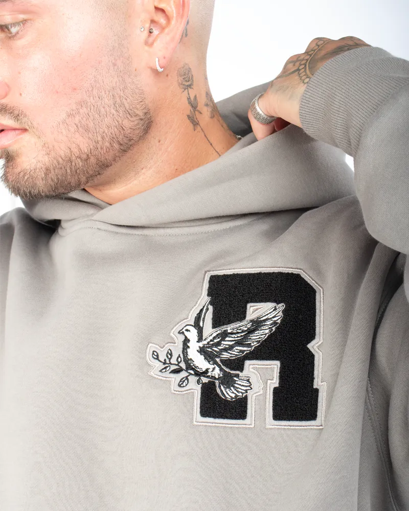 SSS REALISM COLLEGE TEAM HOODIE COOL GREY
