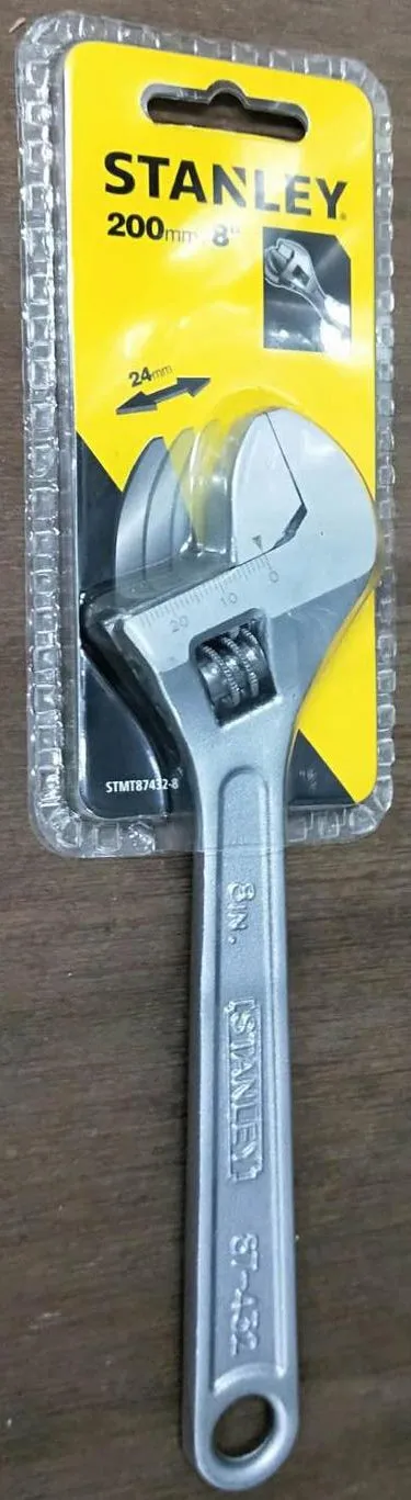 Stanley Adjustable Wrench | Sizes : 6" (87431), 8" (87432), 10" (87433), 12" (87434)