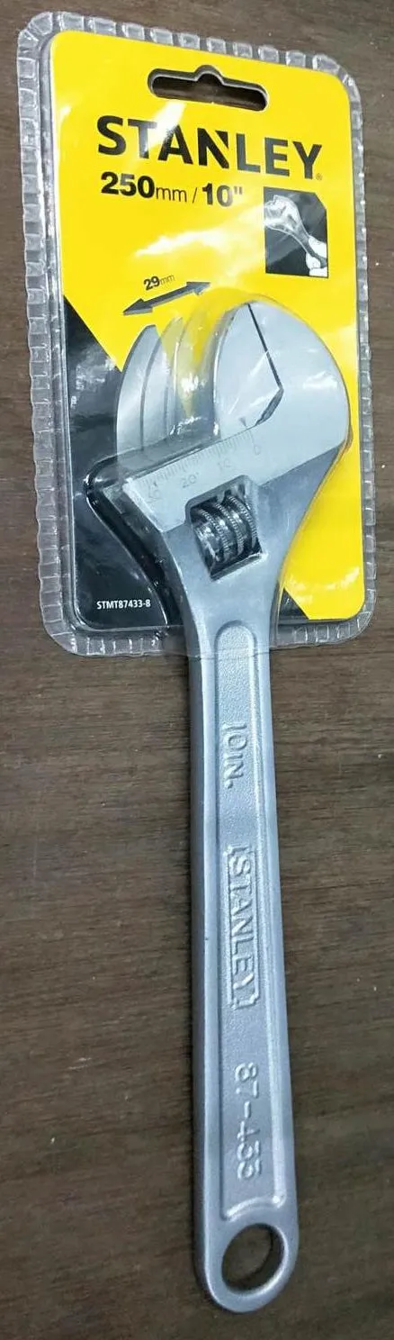 Stanley Adjustable Wrench | Sizes : 6" (87431), 8" (87432), 10" (87433), 12" (87434)